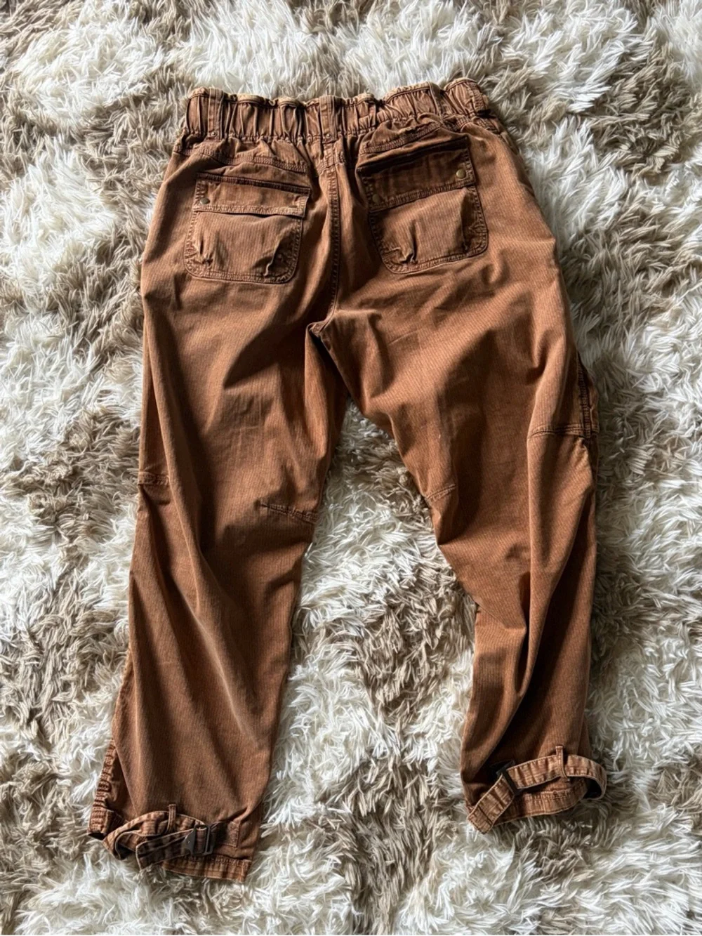 We The Free Rust-Brown Free People Can't Compare Slouch Pants Size L - Picture 8 of 8